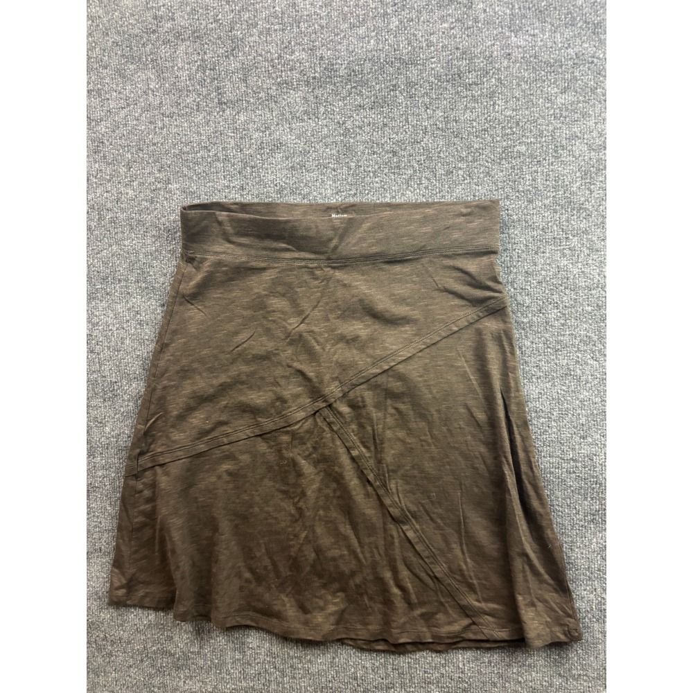Toad&Co Chaka Skirt Womens Medium Brown Organic Cotton Tencel A-Line Stretch